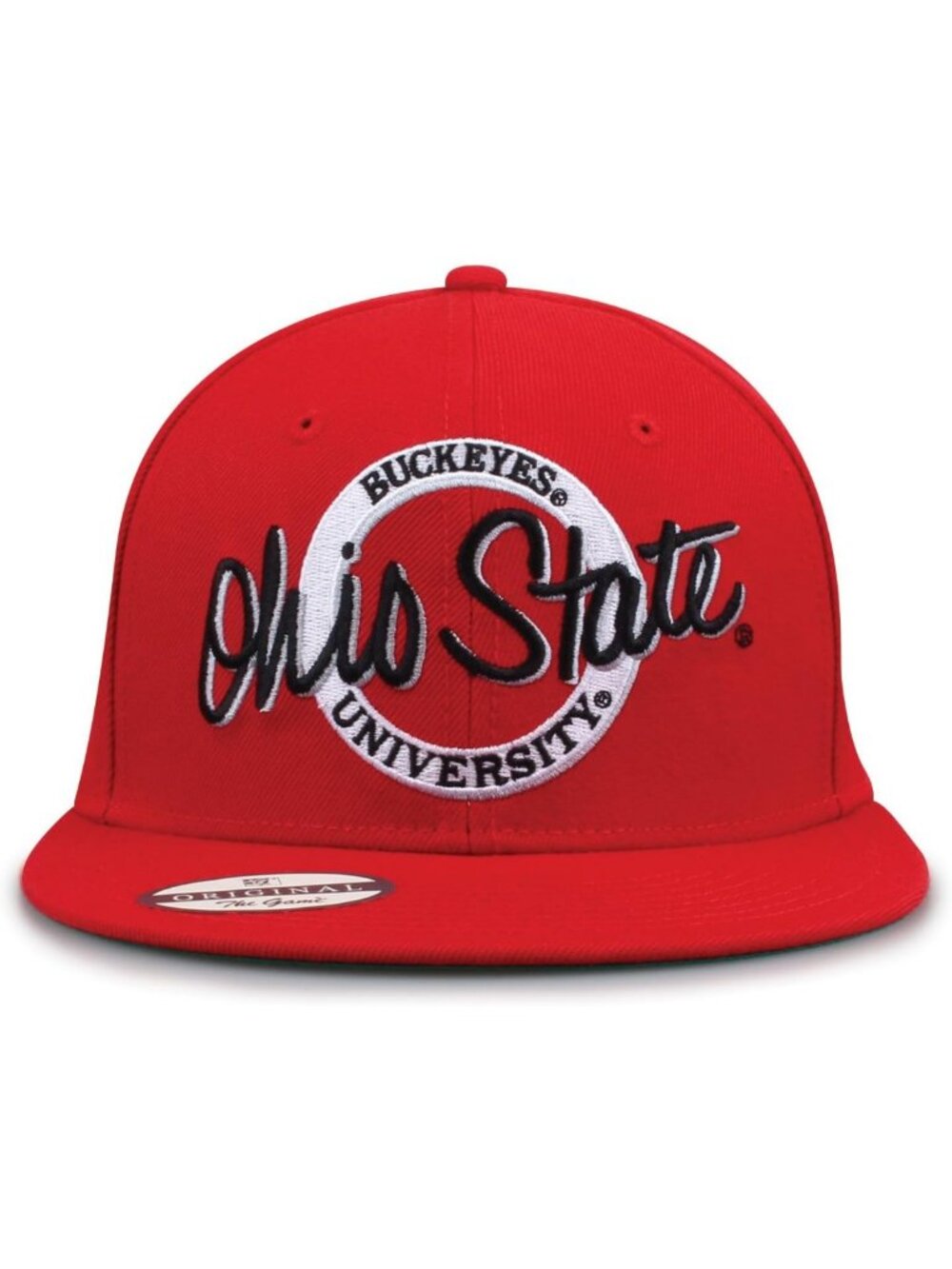 Ohio State Buckeyes Flat Brim Snapback Hat | NCAA Licensed Unisex Cap